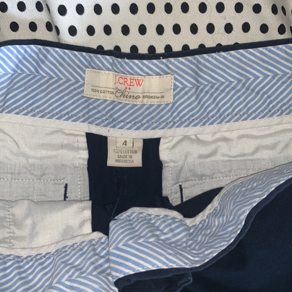 J. Crew Broken-In Chino Shorts — Navy — 4 - Picture 5 of 5